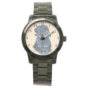 Montre portrait de black labrador dog
