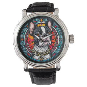 Montre Portrait de chien pour amoureux de chiens élégants