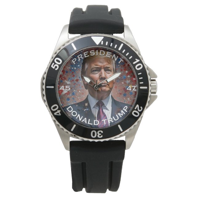 Montre Portrait moderne du président Donald Trump (devant)