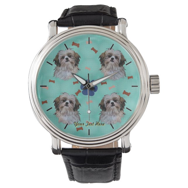 Montre Portrait Shih Tzu (devant)