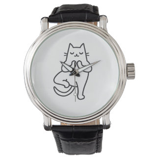 Montre Poses et pattes : Feline Flow Yoga Design amoureux