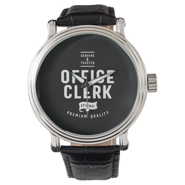 Montre Poste de commis de bureau Titre cadeau (devant)