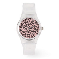 Poster de animal de bébé léopard rose