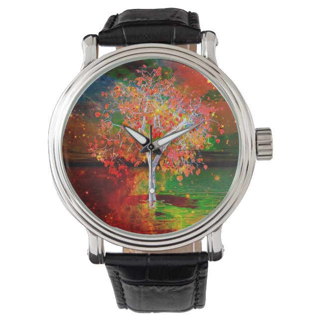 Montre Poster de l'arbre étoile (devant)