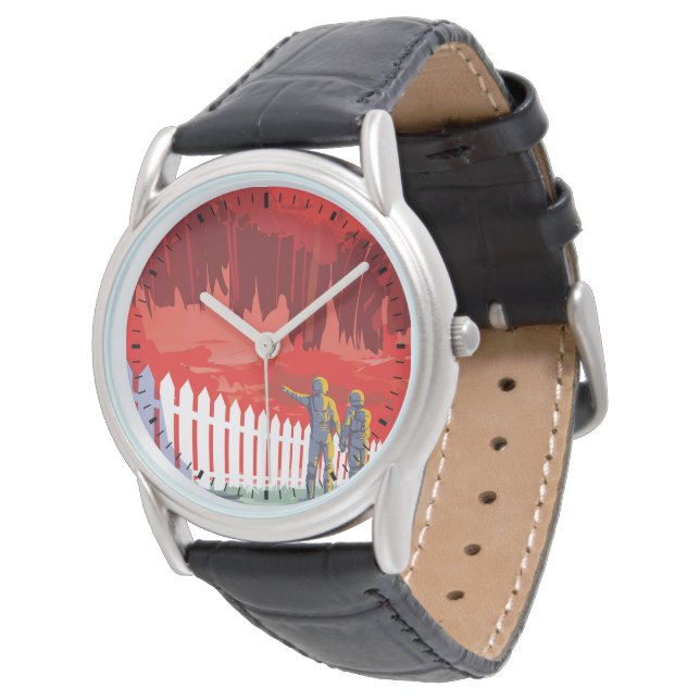 Montre Poster De L'Espace Rétro De Kepler-186f. (Incliné)