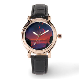 Montre Poster de l'espace rétro - Les spectateurs observe