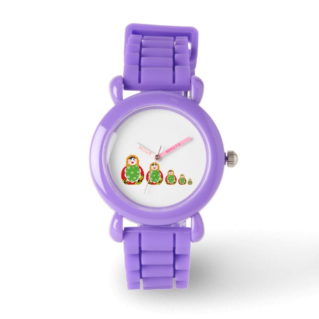 Montre poupées russes mignonnes (Recto)