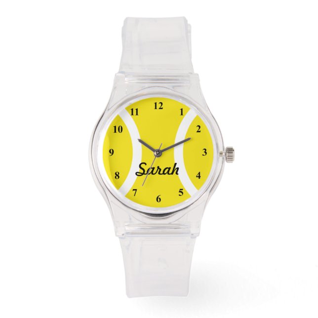 Montre pour dames sportives avec imprimé balle de  (Recto)