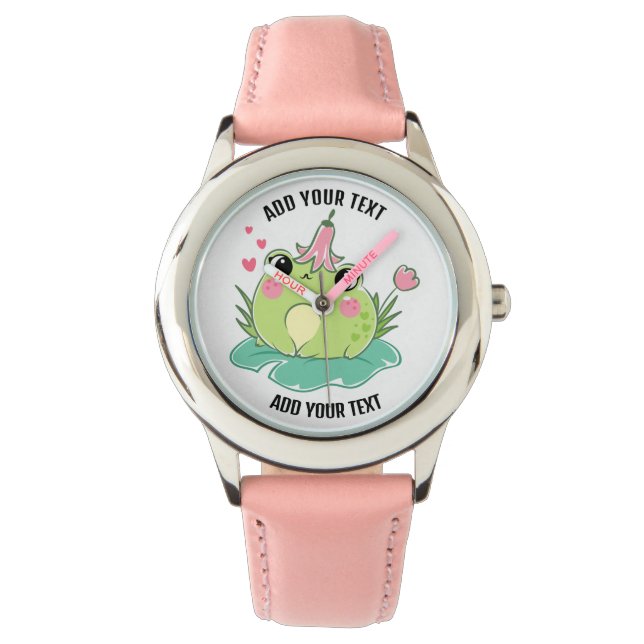 Montre pour enfant en acier inoxydable avec bracel (devant)