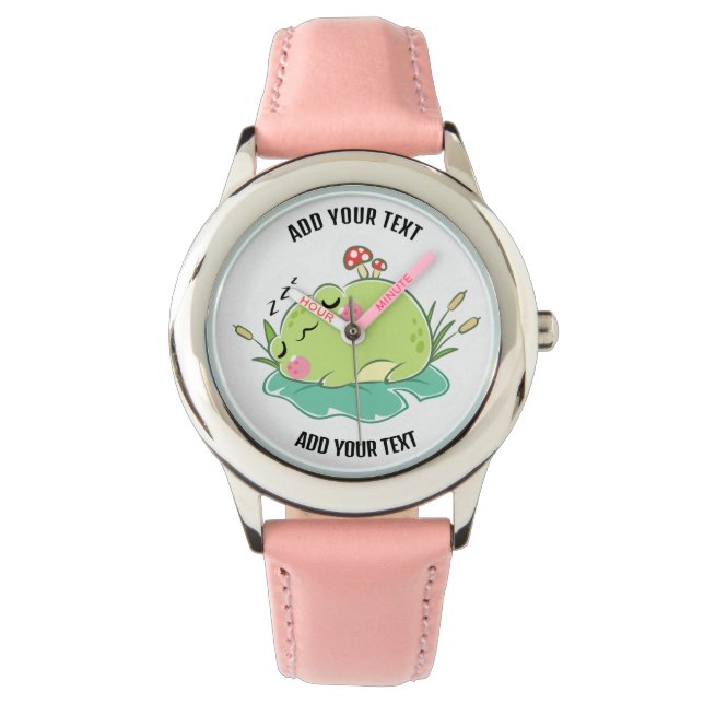 Montre pour enfant en acier inoxydable avec bracel (devant)