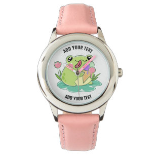Montre pour enfant en acier inoxydable avec bracel