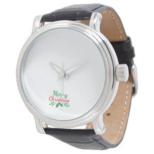 Montre pour hommes avec design de Noël