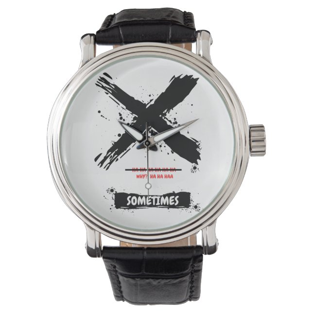 Montre Pourquoi ? Ha Ha Ha - Parfois Drôle (devant)