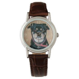 Montre poursuivez la peinture de portrait du noir et