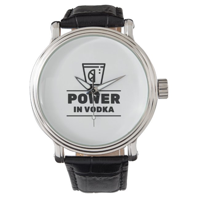 Montre Pouvoir dans la vodka (devant)