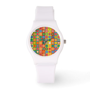 Montre Pouvoir des fleurs en rangées