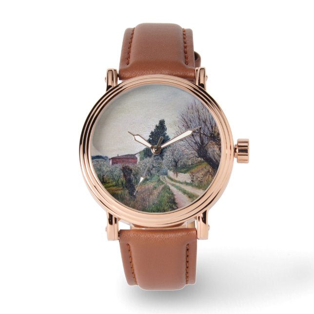Montre PREMIER PRINTEMPS EN GOUVERNALAIS / Paysage Toscan (Recto)