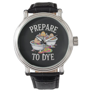 Montre Préparez-vous à teindre Chasse aux œufs drôle de P