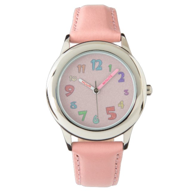 Montre Pretty Pink Pastel (devant)