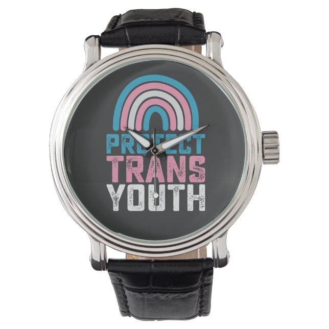 Montre Pride LGBT Protéger les jeunes transgenres transge (devant)
