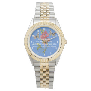 Montre Prière Et Papillon Sérénité