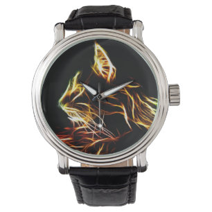 Montre Profil de chat de Fractalized