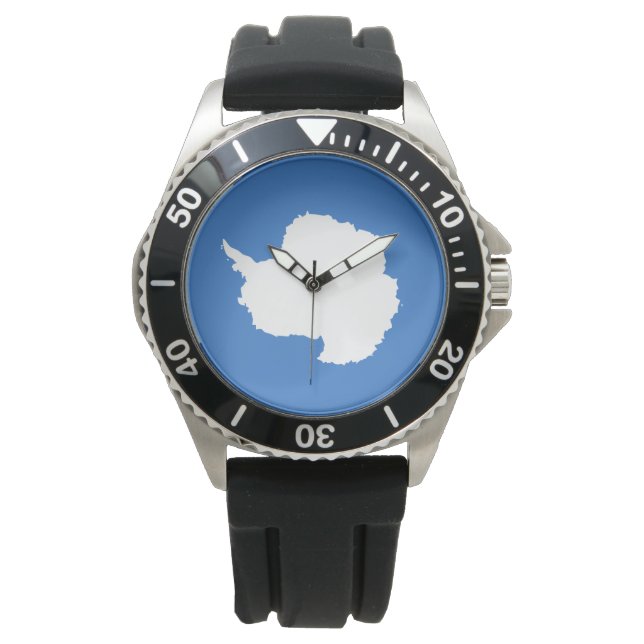 Montre Projet de drapeau de l'Antarctique (par Graham Bar (devant)