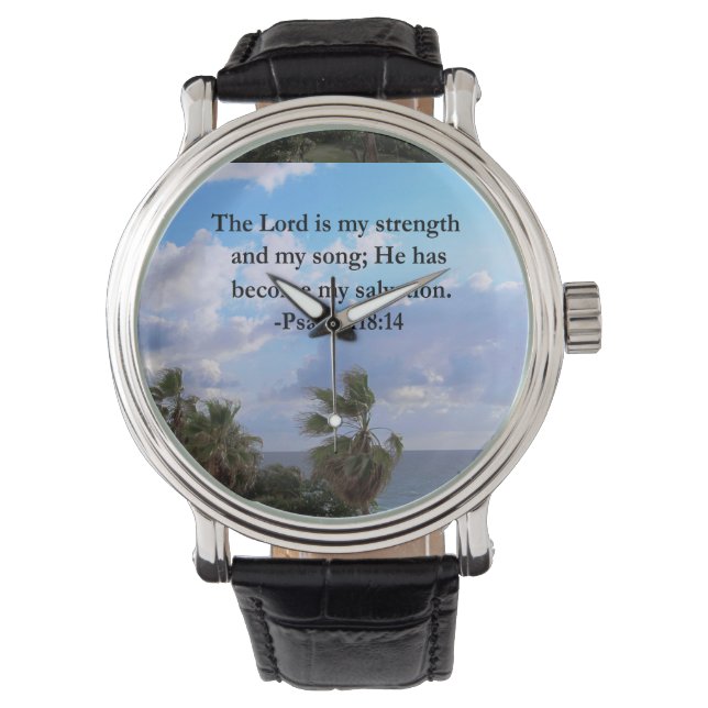 MONTRE PSALM 118:14 CONCEPTION PHOTOGRAPHIQUE SERENE OCEA (devant)