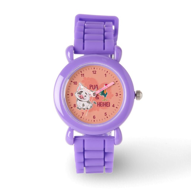 Montre Pua & Heihei Nom floral Graphique (Recto)