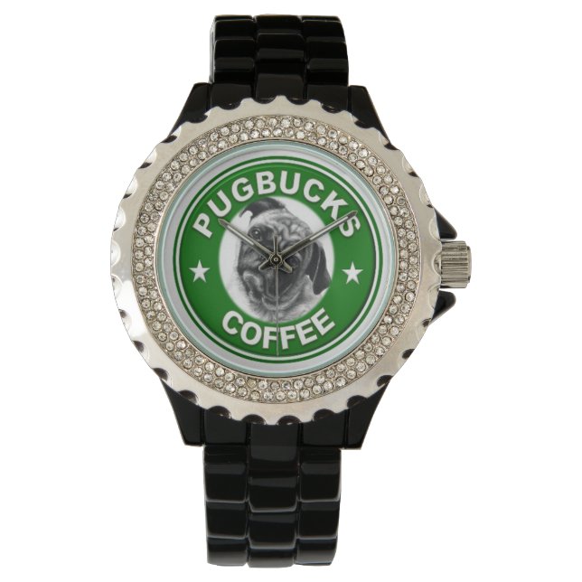 Montre Pugbucks Coffee Watch (devant)