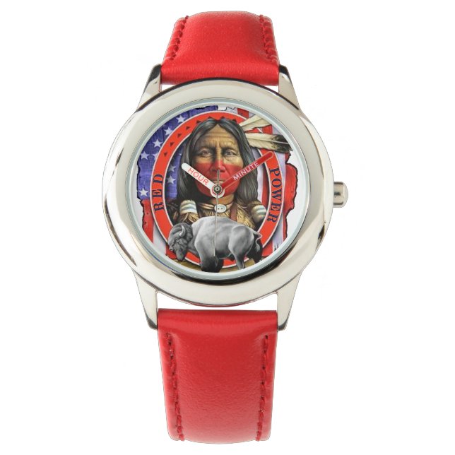 Montre Puissance rouge (devant)