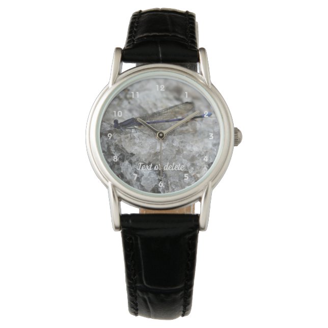 Montre Purple Damselfly Personnalisé (devant)