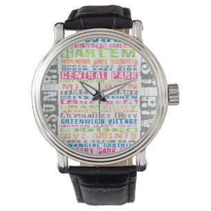 Montre Quartiers NYC Arc-en-ciel