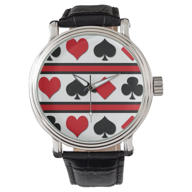 Montre Quatre combinaisons de cartes (devant)