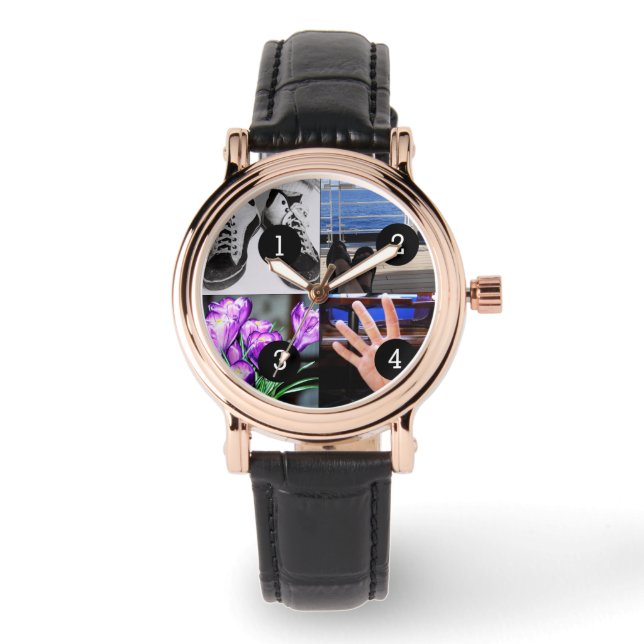 Montre Quatre de vos photos font votre propre Keepsaké (Recto)