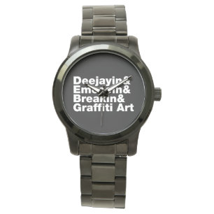 Montre Quatre éléments de l'Hip hop