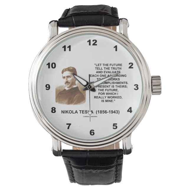 Montre Que L'Avenir Raconte La Vérité Cite Par Nikola Tes (devant)