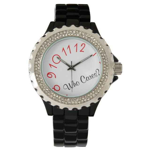 Montre Qui se soucie des chiffres qui tombent Black Watch (devant)