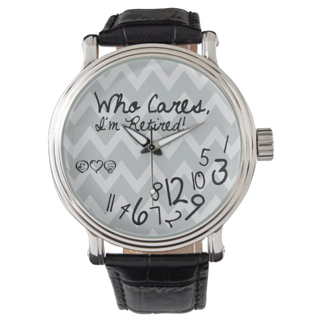 Montre Qui s'en fiche, je suis retraité ! - logo eatlovep (devant)