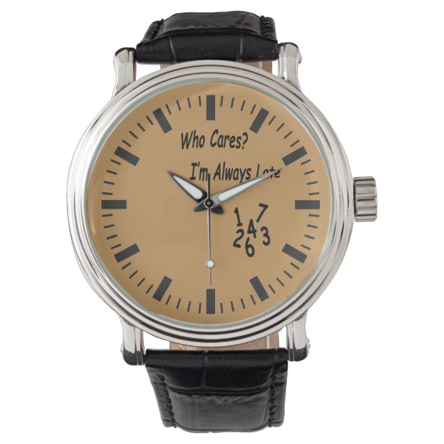 Montre Qui s'en soucie (devant)