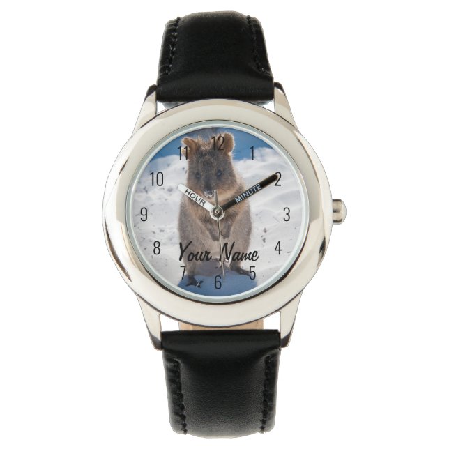 Montre Quokka sur la plage Australie, Enfants Cool (devant)