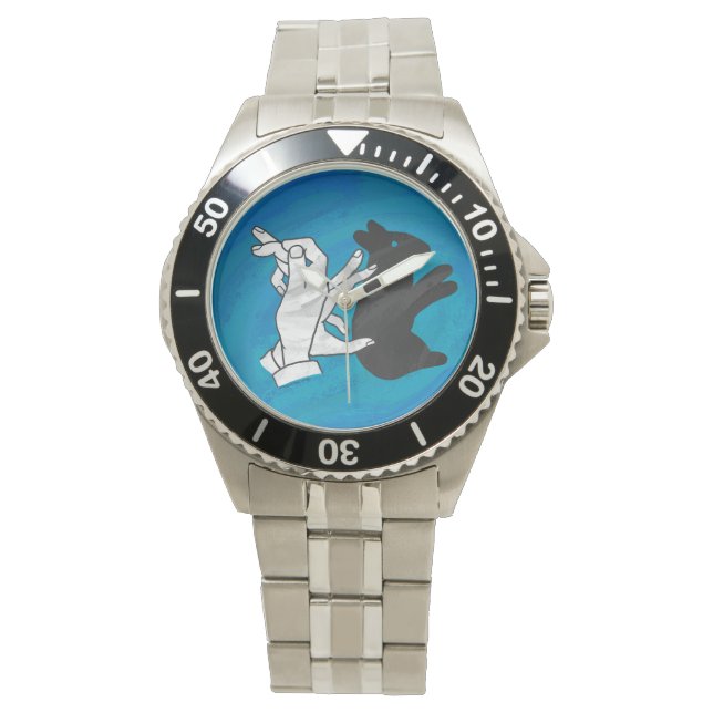 Montre Rabat Ombre Sur Bleu (devant)