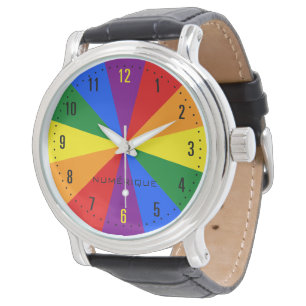 Montre Rainbow LGBTQ American Pride Diversité Star Burst