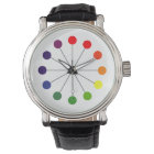 Montre Rainbow moderne du milieu du siècle