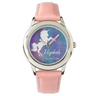 Montre Rainbow Personnalisé Magique Unicorn Anniversaire