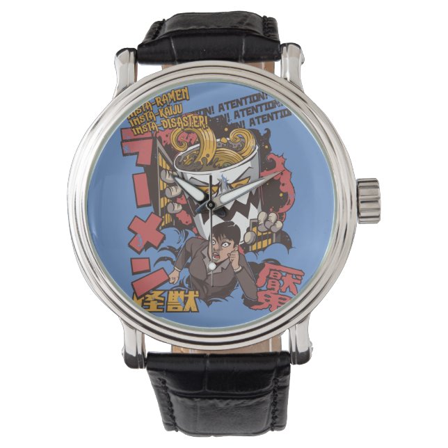 Montre Ramen Attaque Kaiju Japonais (devant)