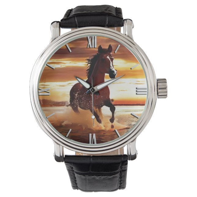 Montre Randonnée À Cheval Sauvage À Travers Le Surf (devant)