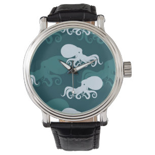 Montre Rangées de motif de poulpe