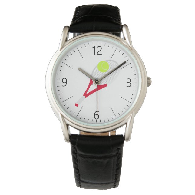 Montre Raquette de tennis et balle de tennis (devant)