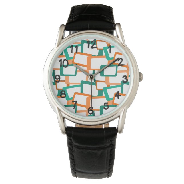 Montre Rectangles modernes du milieu du siècle (devant)